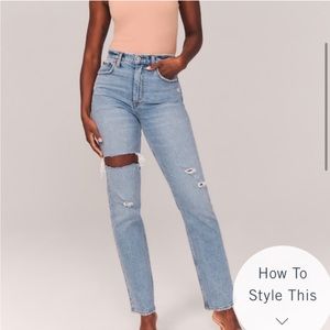 NWT A&F 90’s Straight Ultra High Rise